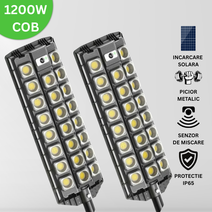 HomeVibe™ Lămpi Solare cu picior Metalic (SET 2xBuc.)
