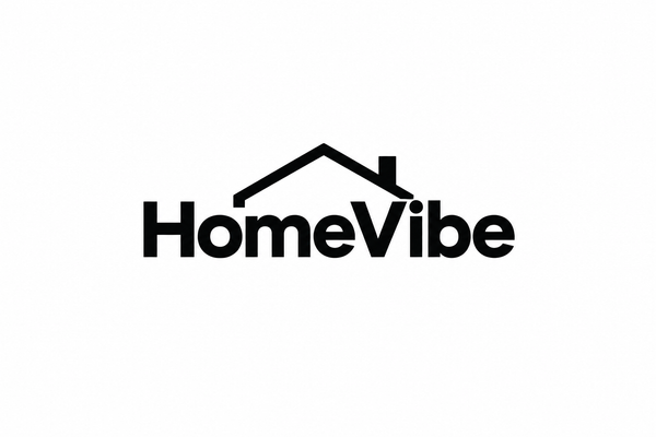 Logo HomeVibe cu simbol de casă